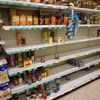 Empty Grocery Shelves